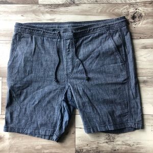 American Rag XL Blue Elastic Waist Pull On Shorts Drawstring Men's Pockets